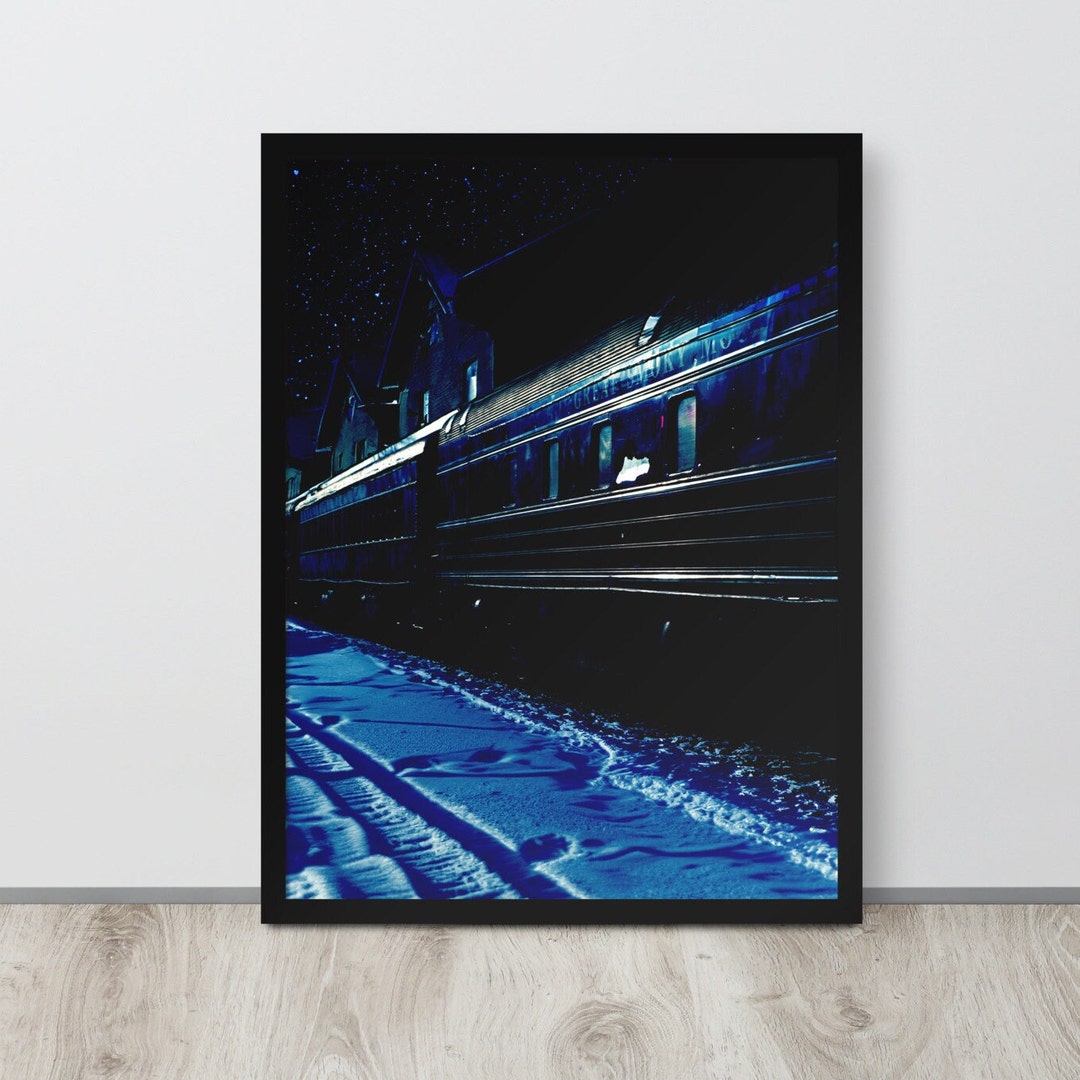 The Polar Express Themed Poster (framed) - Etsy