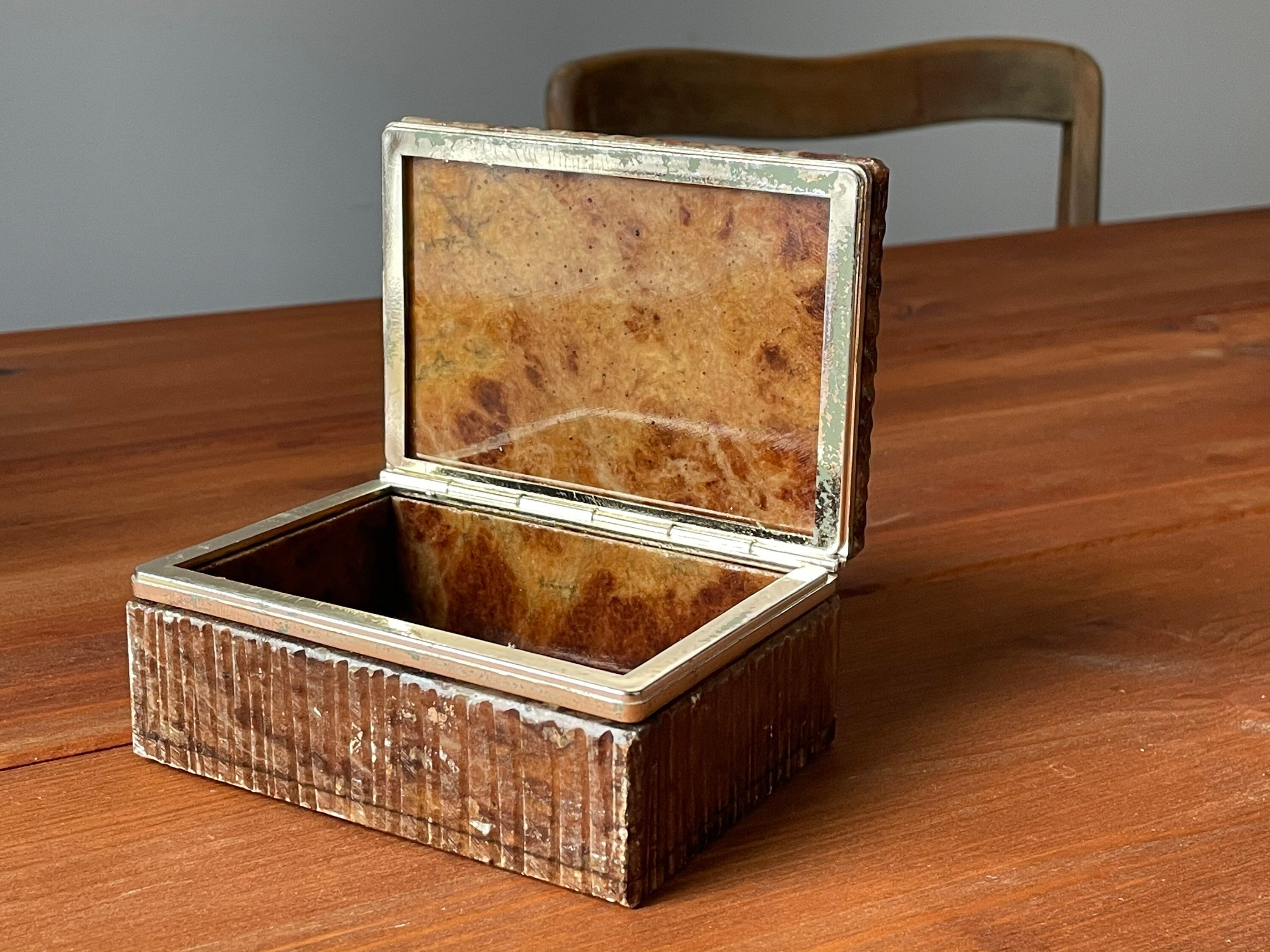 Vintage marble jewelry box marble ring box marble trinket box Etsy