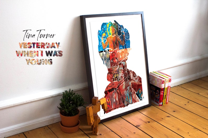 Wall Art. Artwork Poster Tina Turner