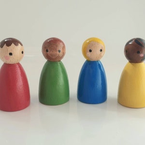 Multicultural peg dolls, multicultural learning resource, understanding the world, Waldorf/Steiner education, early years image 7