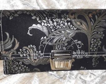 Women's wallet Italian pocket leather printed
