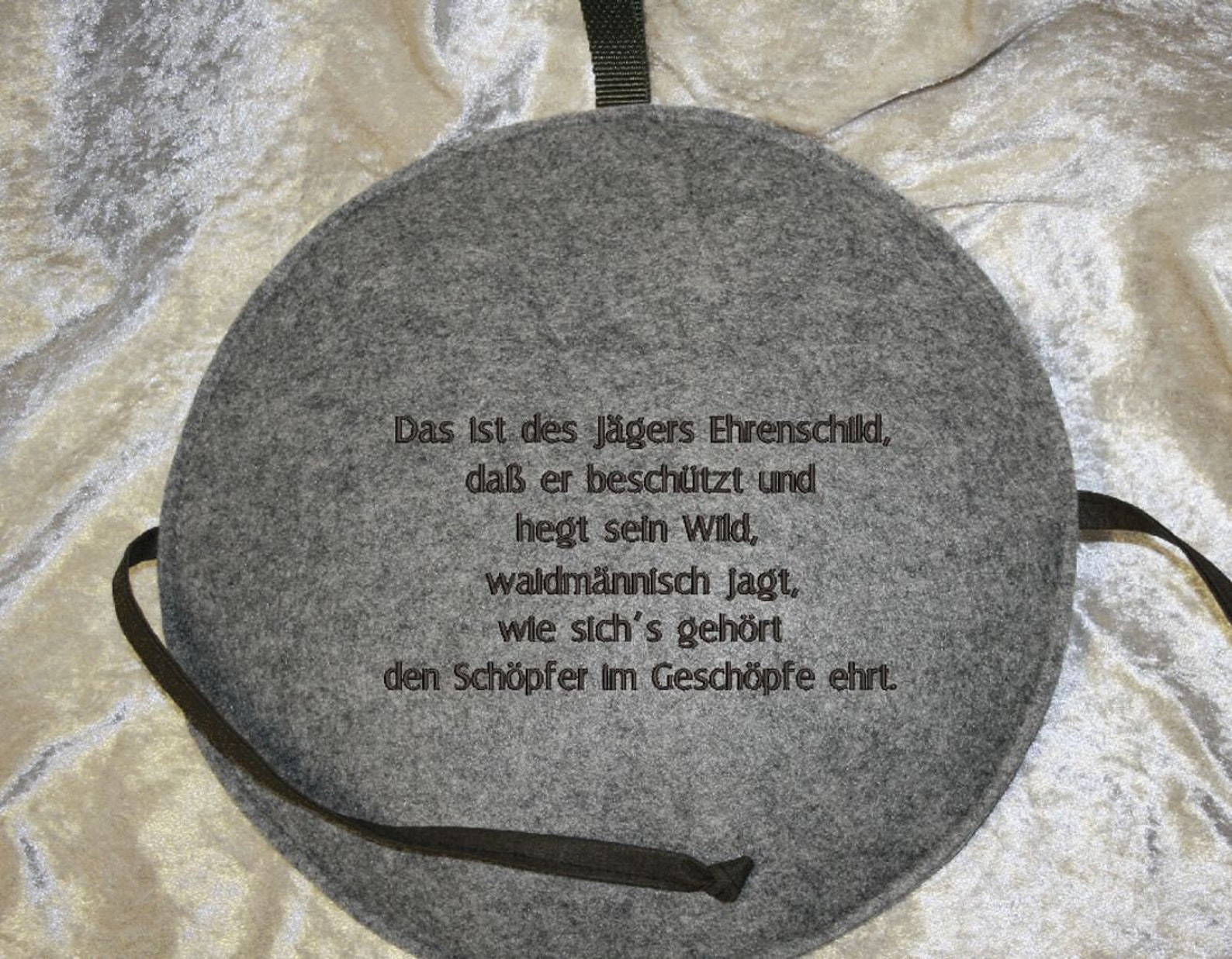 Sitzkissen Filz für Jäger Stickerei Spruch das ist des Etsy