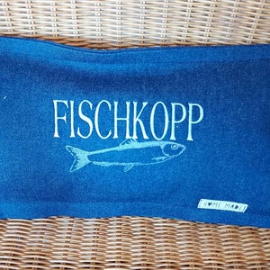 Almohada decorativa --pequeña-- FISHKOPP - Sprat .. con relleno - eslogan almohada lema almohada - almohada para el cuello
