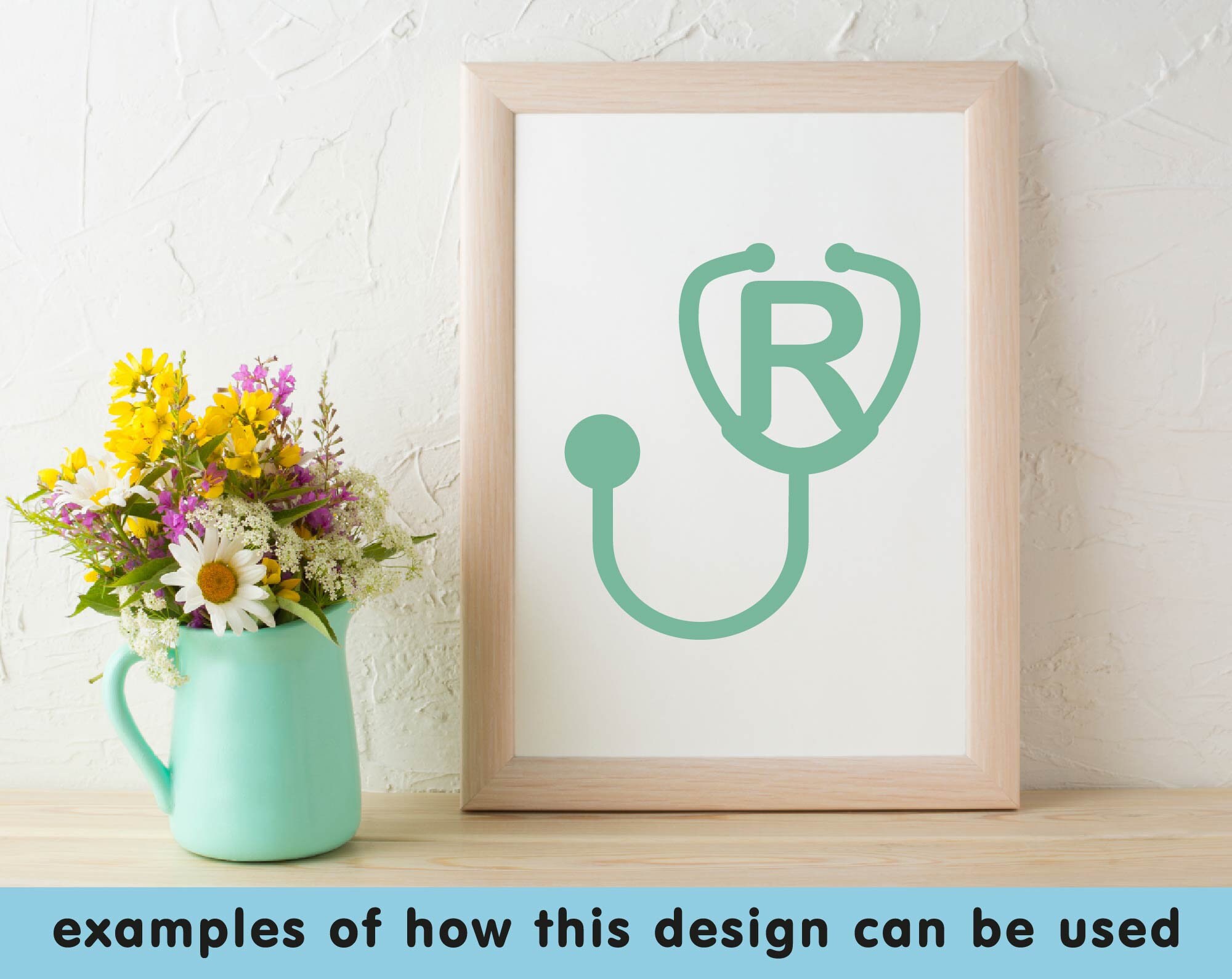 Stethoscope alphabet svg files for cricut Medical font svg Etsy