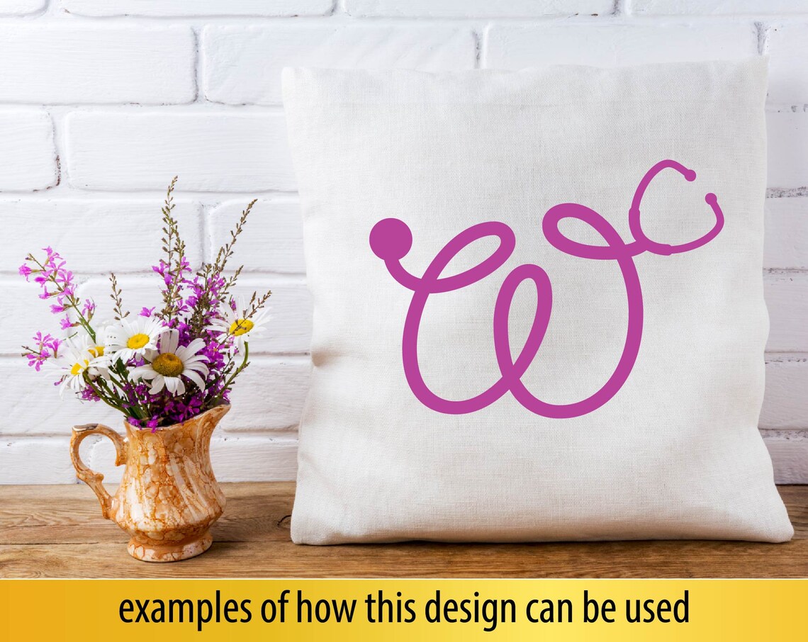 Stethoscope alphabet svg files for cricut Medical font svg Etsy