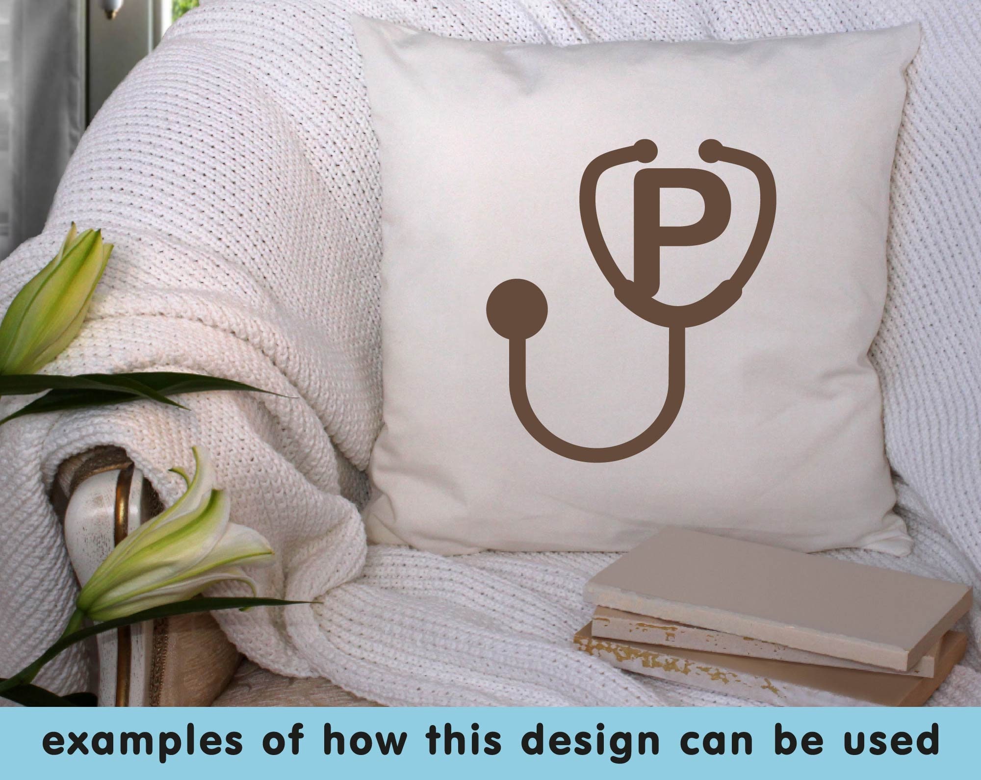 Stethoscope alphabet svg files for cricut Medical font svg Etsy