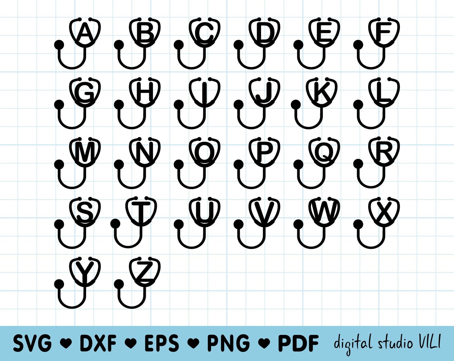 Stethoscope Font Svg Clipart Full Size Clipart 3155507 Pinclipart