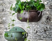 Wall Hanging Flowers Planter Plant Pot Ceramic Large Resin Container Gardening Indoor or Outdoor Hydroponic Plant Pot Gift Decor