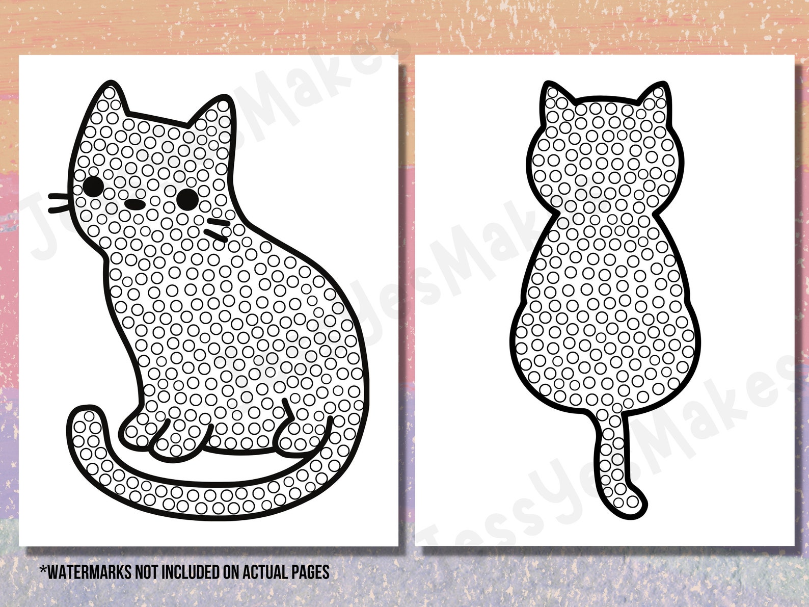 C is for Cats Cat QTIP Fine Motor Activity for Kids Etsy