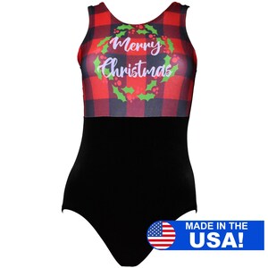 Merry Christmas Gymnastic Leotard