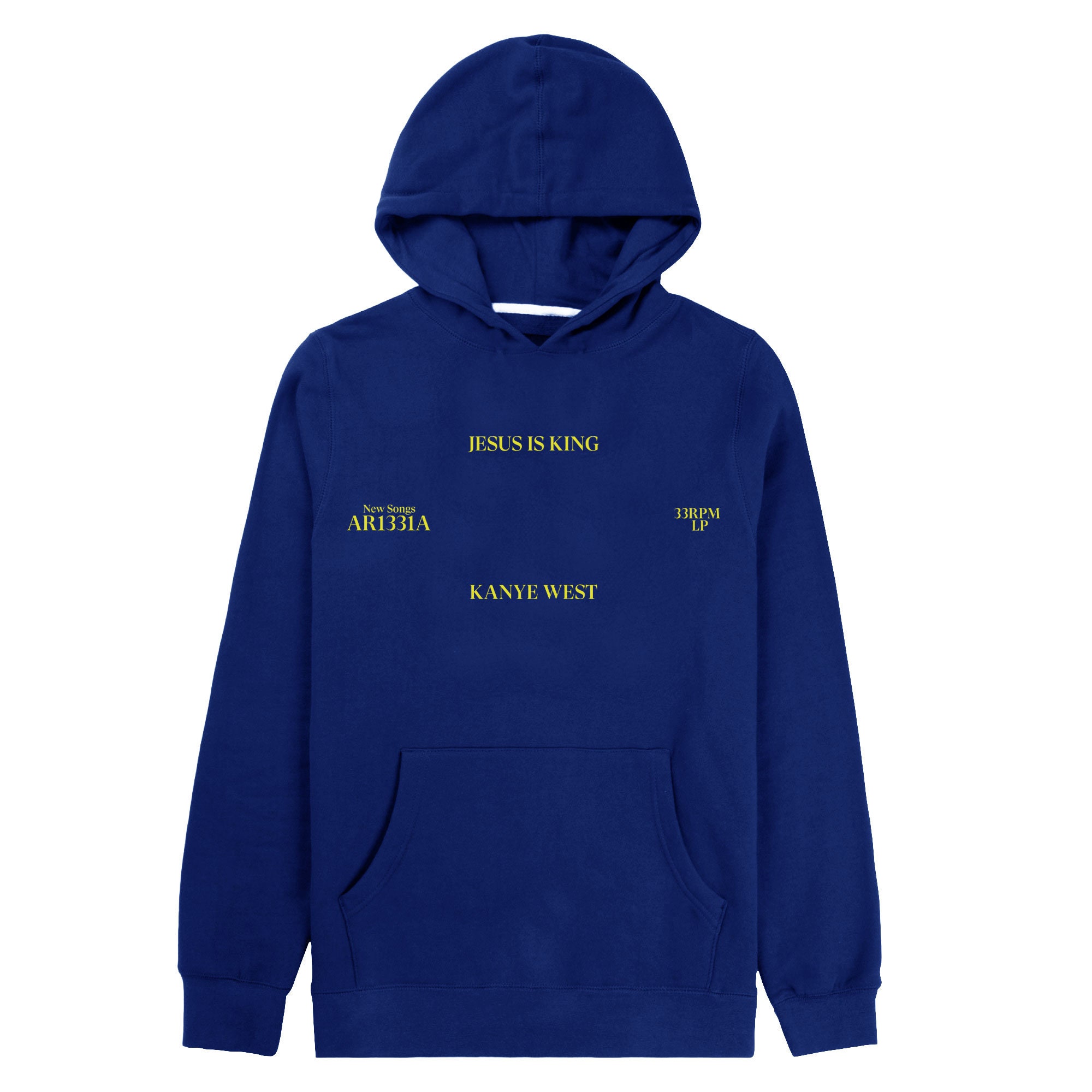 jesus is king hoodie blue