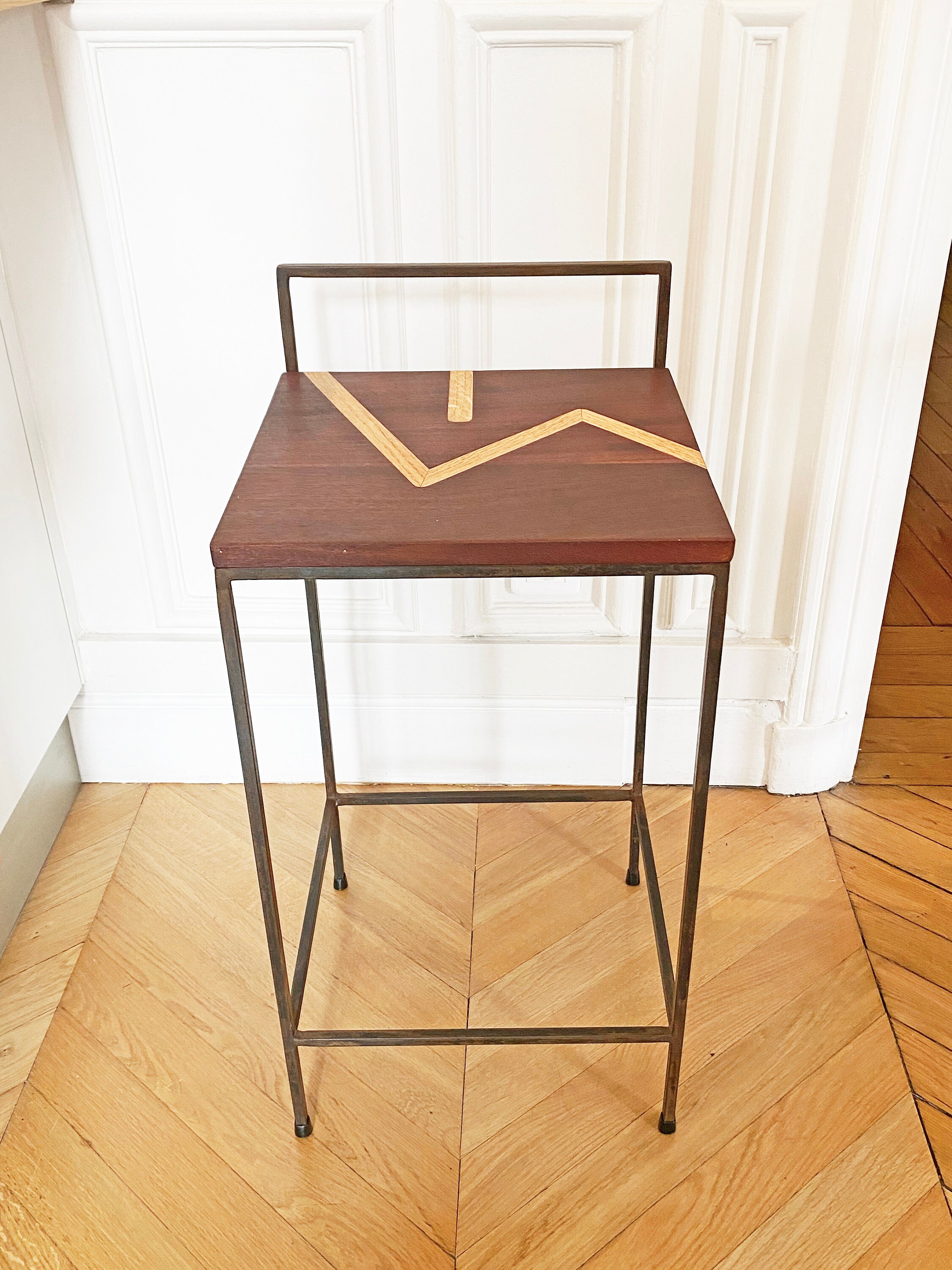 Chaise en Bois et Acier