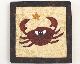 Crab patchwork picture