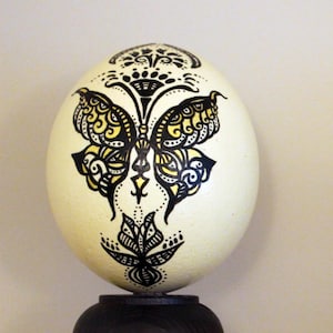 Butterfly Ostrich Egg