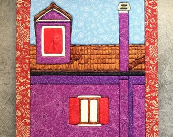Frame patchwork House purple Burano