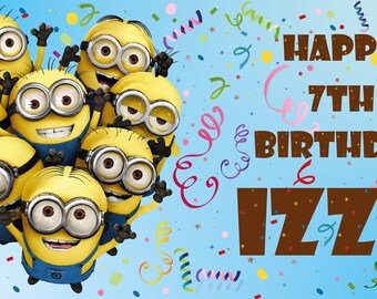 Minion Banner Etsy Minion Banner Etsy