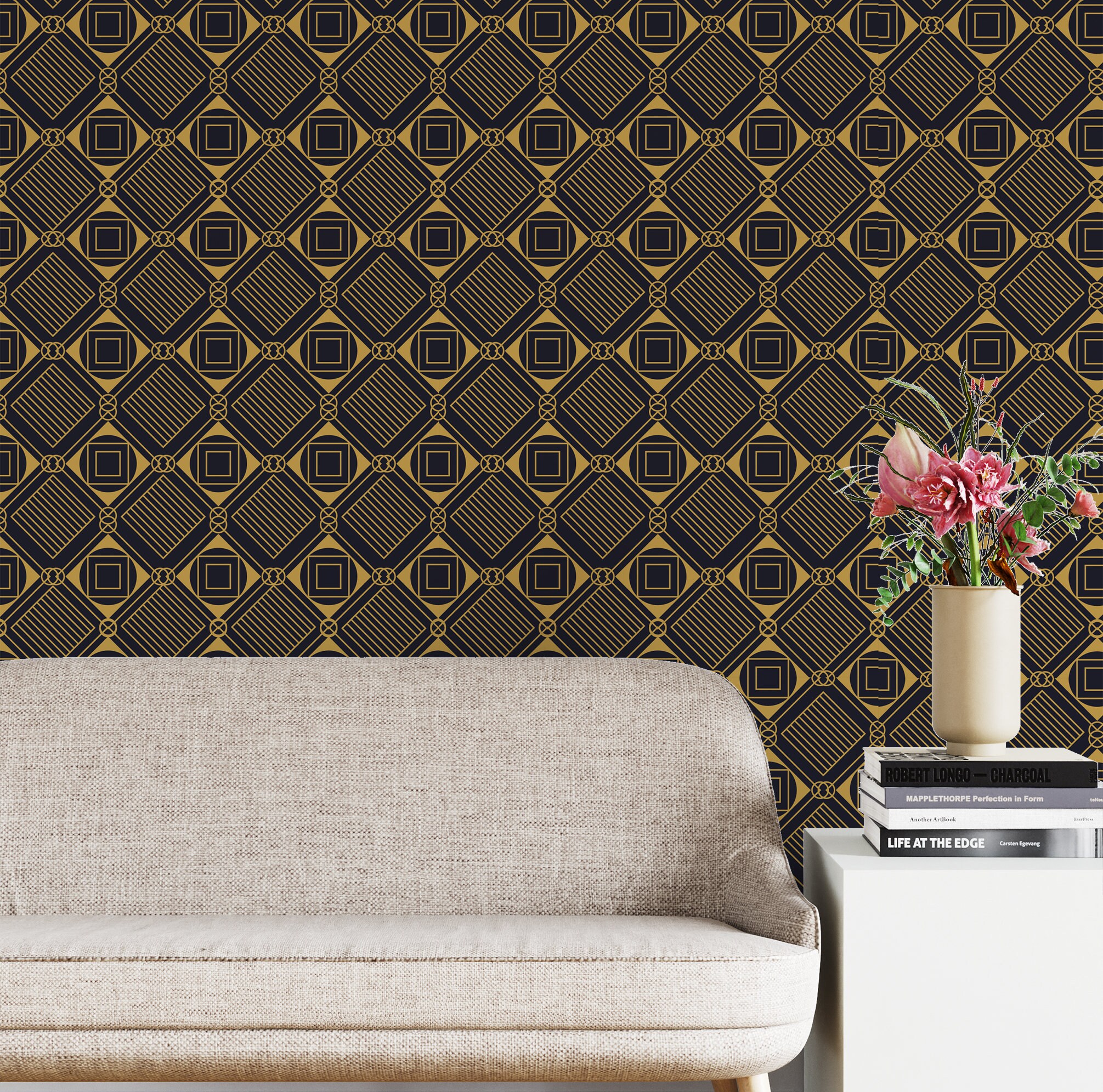 Luxury Design peel and stick wall paper removable wall Etsy