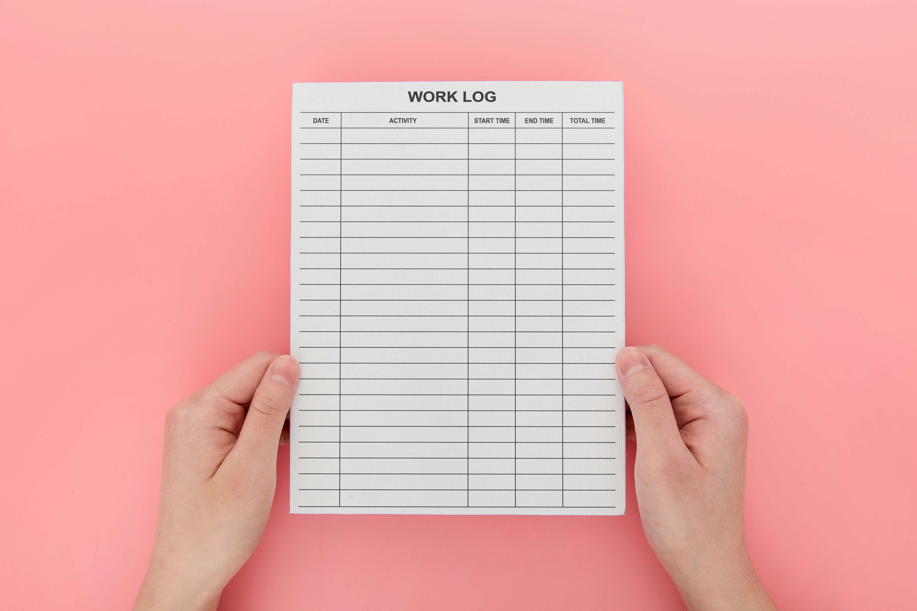 Working Log,employee Work Log,work Task Log,daily Work Log,work Log ...