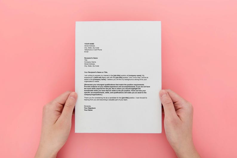 Cover Letter Template,professional Cover Letter,cover Letter Template