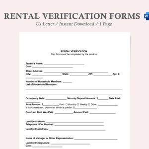 formularios de verificación de alquiler, formulario de verificación de alquiler en formato pdf, formulario de verificación de historial de alquiler, carta de verificación de alquiler