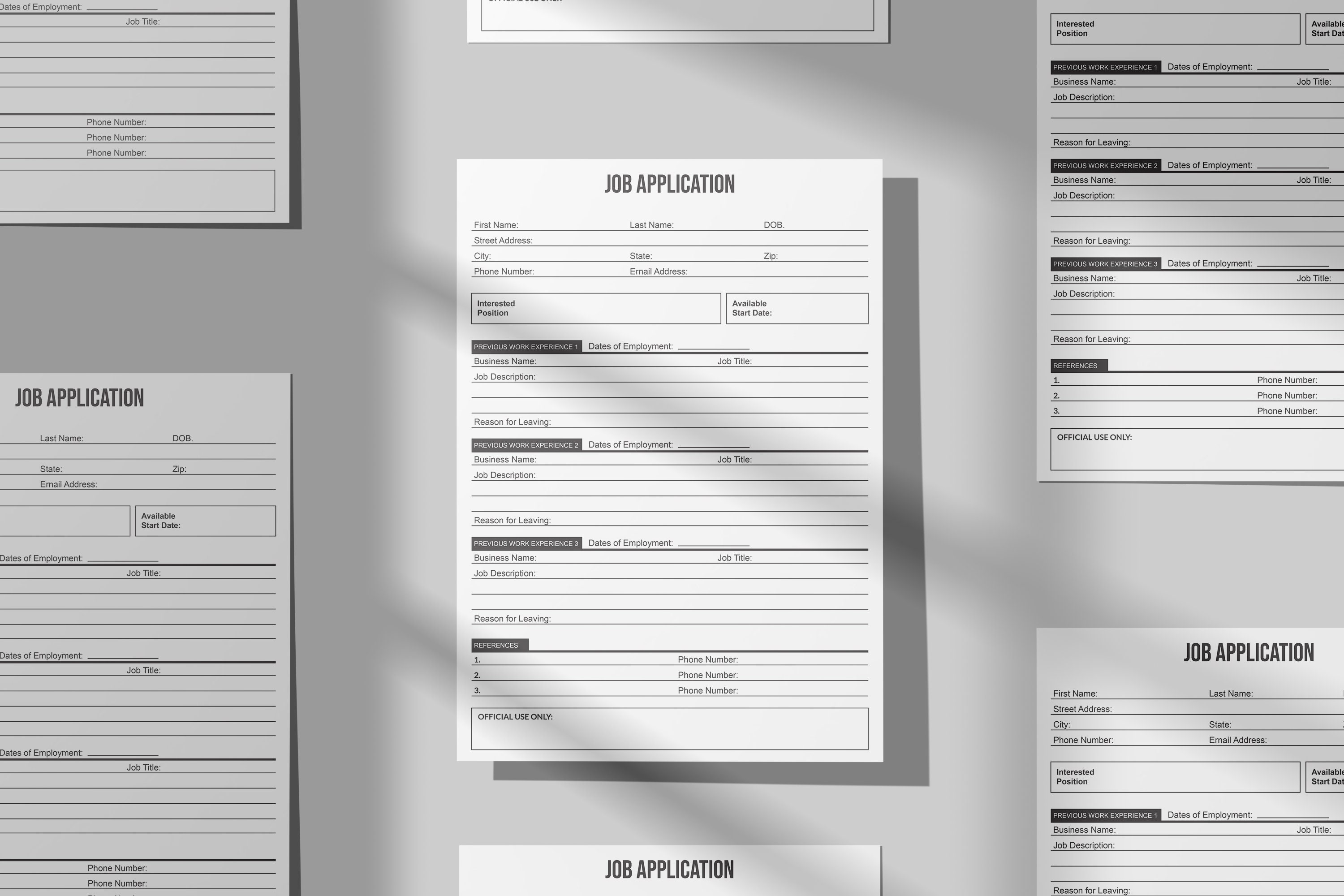 Job Application Form,job Application Templates,printable Job ...