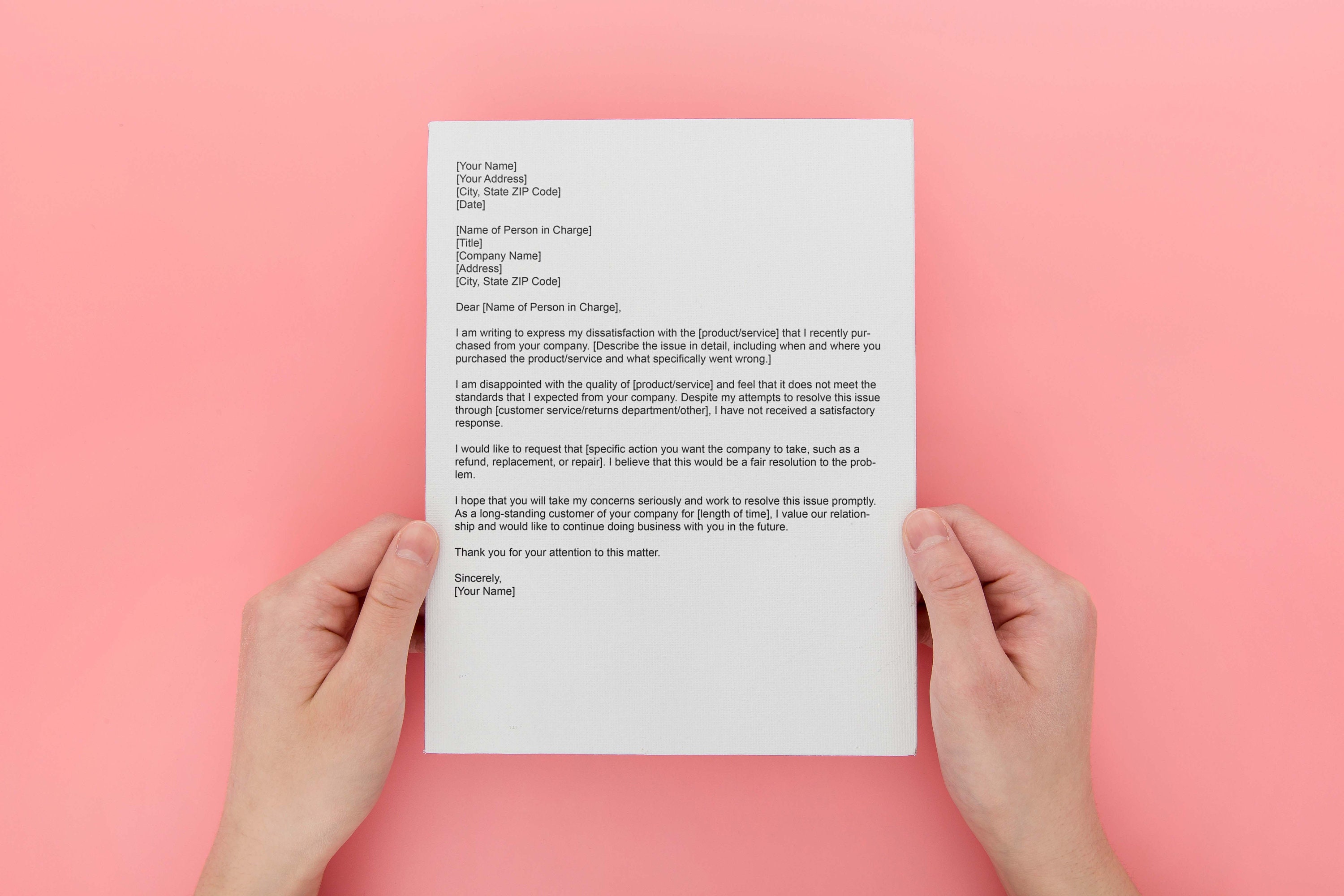 Complaint Letter,letter for Complain,complaint Template,complaint ...