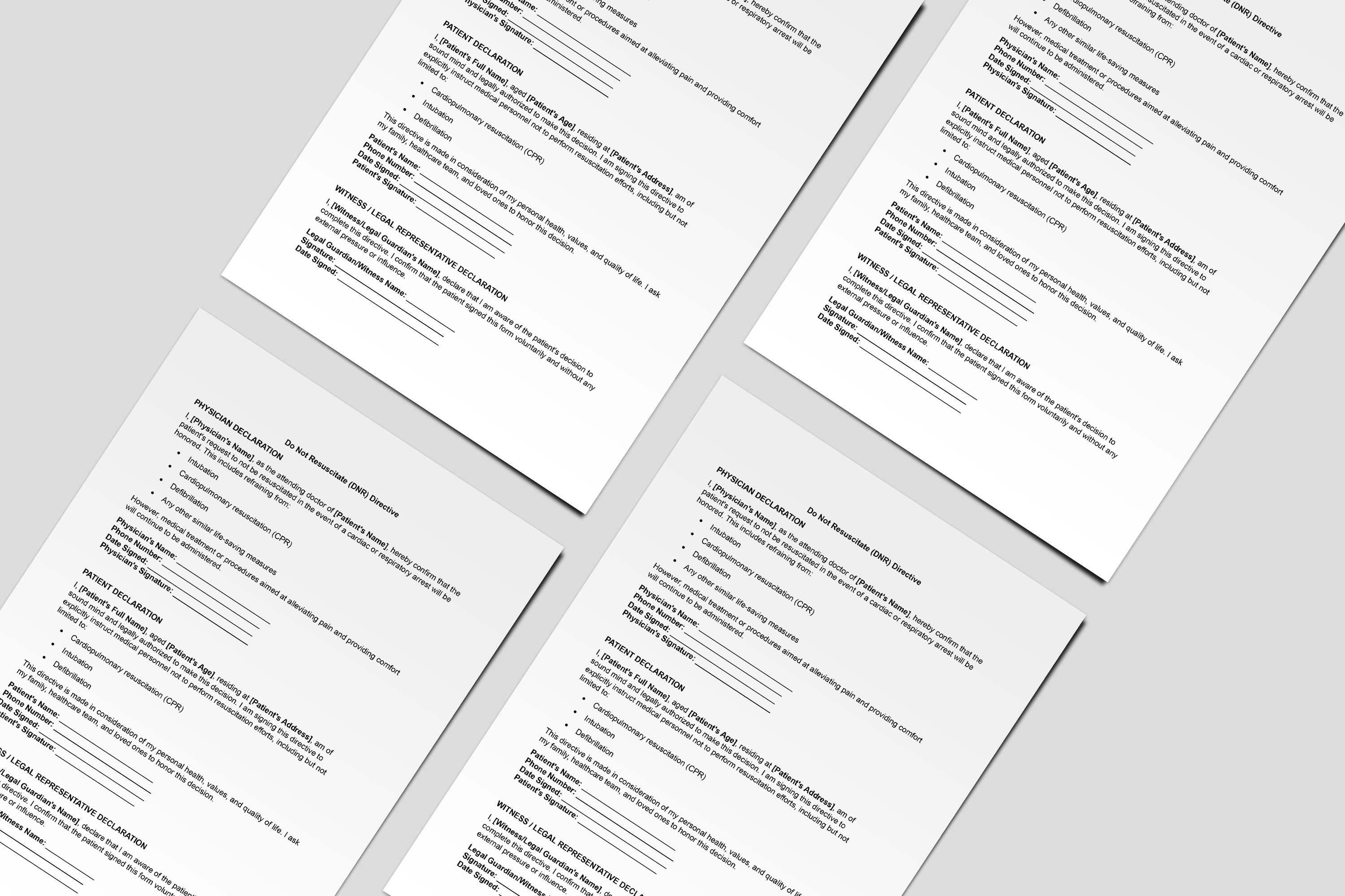 Dnr Form,dnr Form Pdf,dnr Document,dnr Template,printable Dnr Form,dnr ...