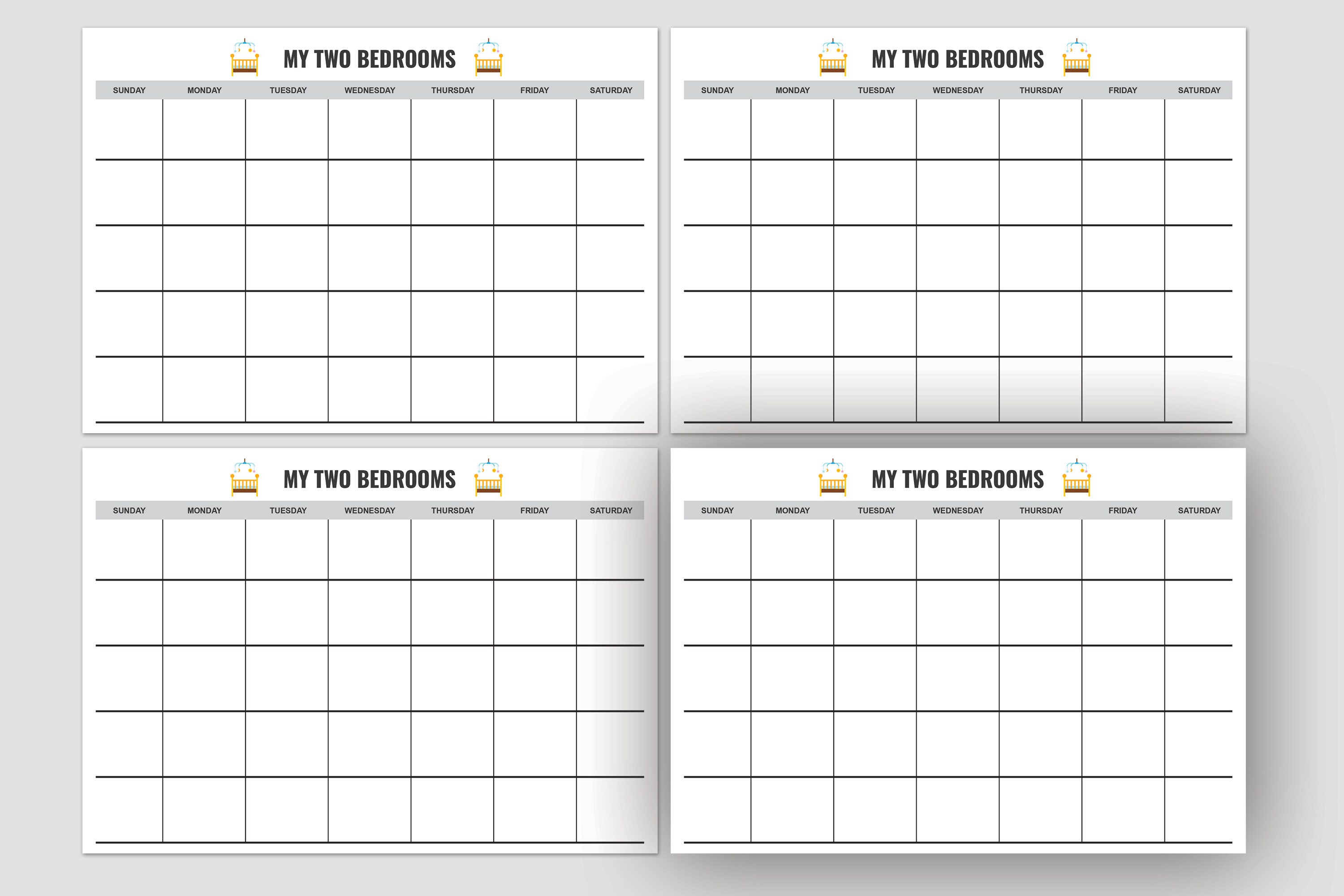 Printable Custody Calendar coparenting Calender custody For Agenda