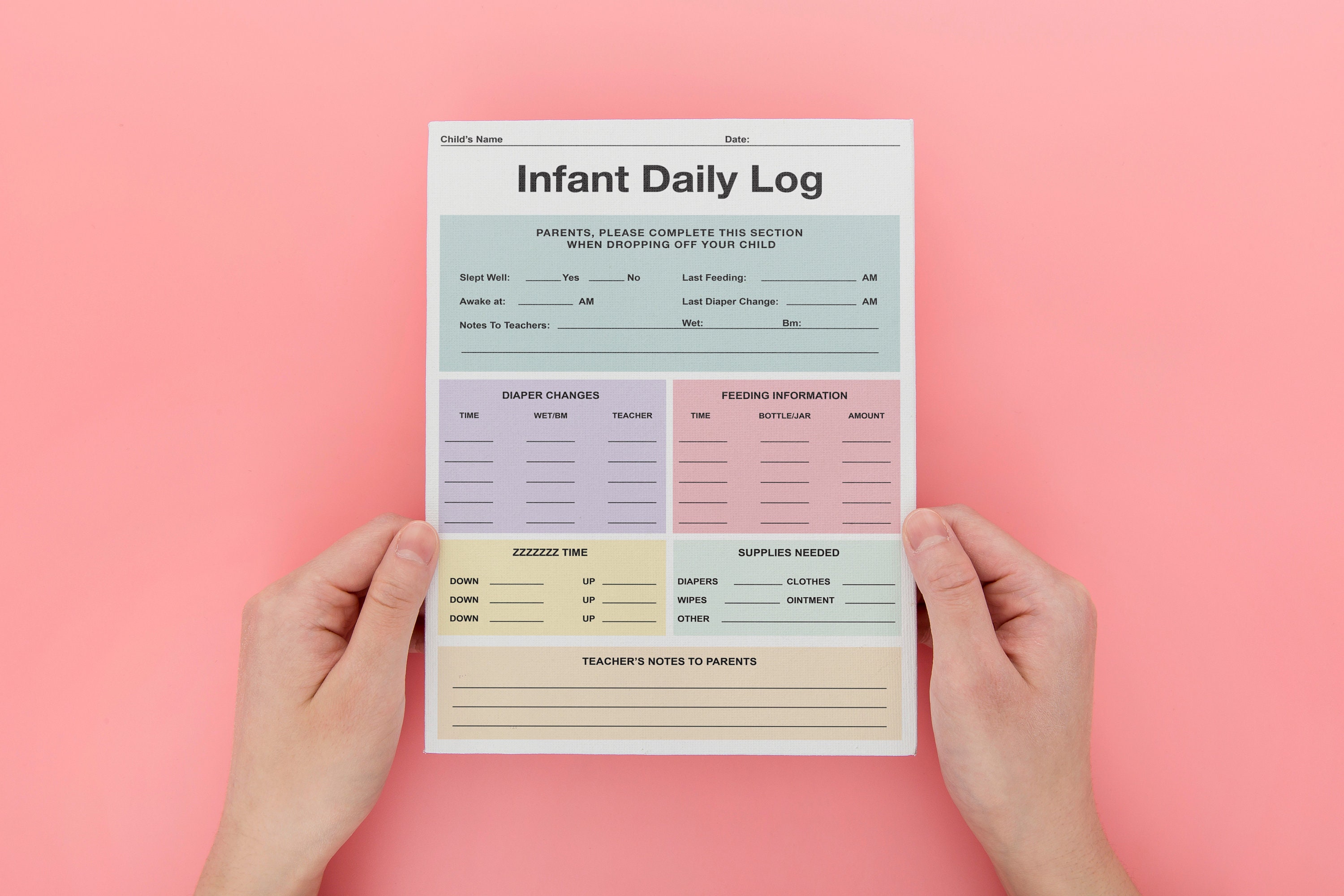 Infant Report,daycare Report,nanny Report,child Care Report,babysitter