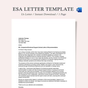 carta esa,modelo de carta esa,carta de animal de apoio emocional,papelada de animal de apoio