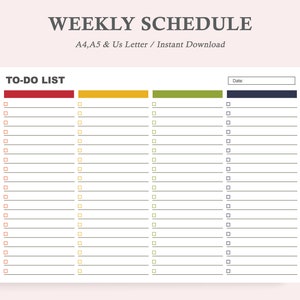 To-Do List Printable Page,Planner Insert,To-do Organizer,To-Do List,To-Do List Insert,Blank To-Do List,To-do Tracker,A4,A5,Us Letter