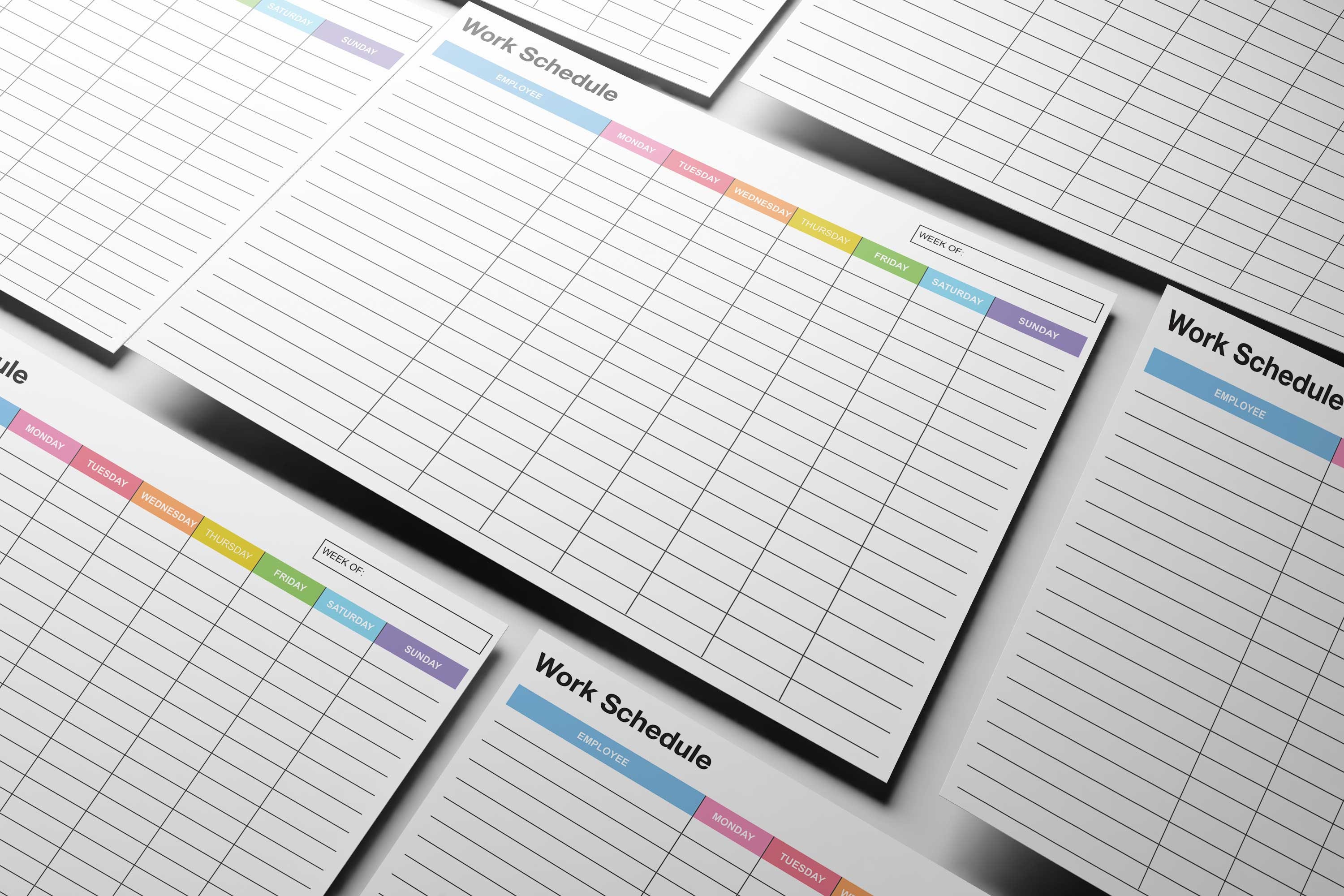 Employee Work Schedule,work Schedule Template,employee Work Schedule ...