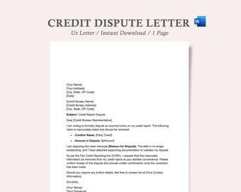 credit dispute letter,credit dispute form letter,credit dispute letter template,a credit dispute letter,credit inquiry dispute letter