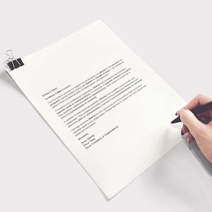 Rec Letter Paper Professional Recommendation Letter,letter of Recommendation ...