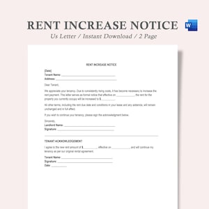 Aviso de aumento de alquiler, plantilla de aviso de aumento de alquiler, plantilla de aviso de aumento de alquiler, formulario de aviso de aumento de alquiler, aviso de aumento de alquiler