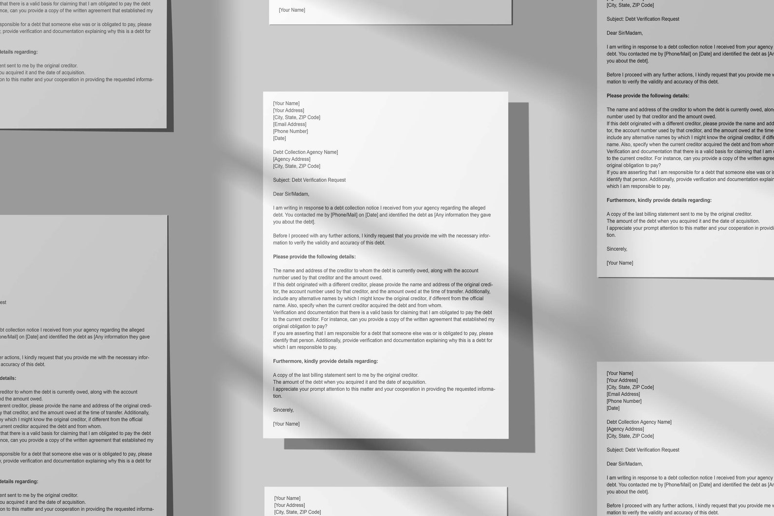 Debt Validation Letter,debt Verification Letter,verify Debt Letter