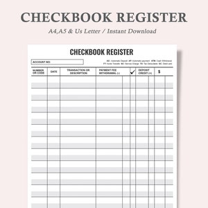 Printable Checkbook Register,blank check register template pdf,checkbook register template,check ledger printable