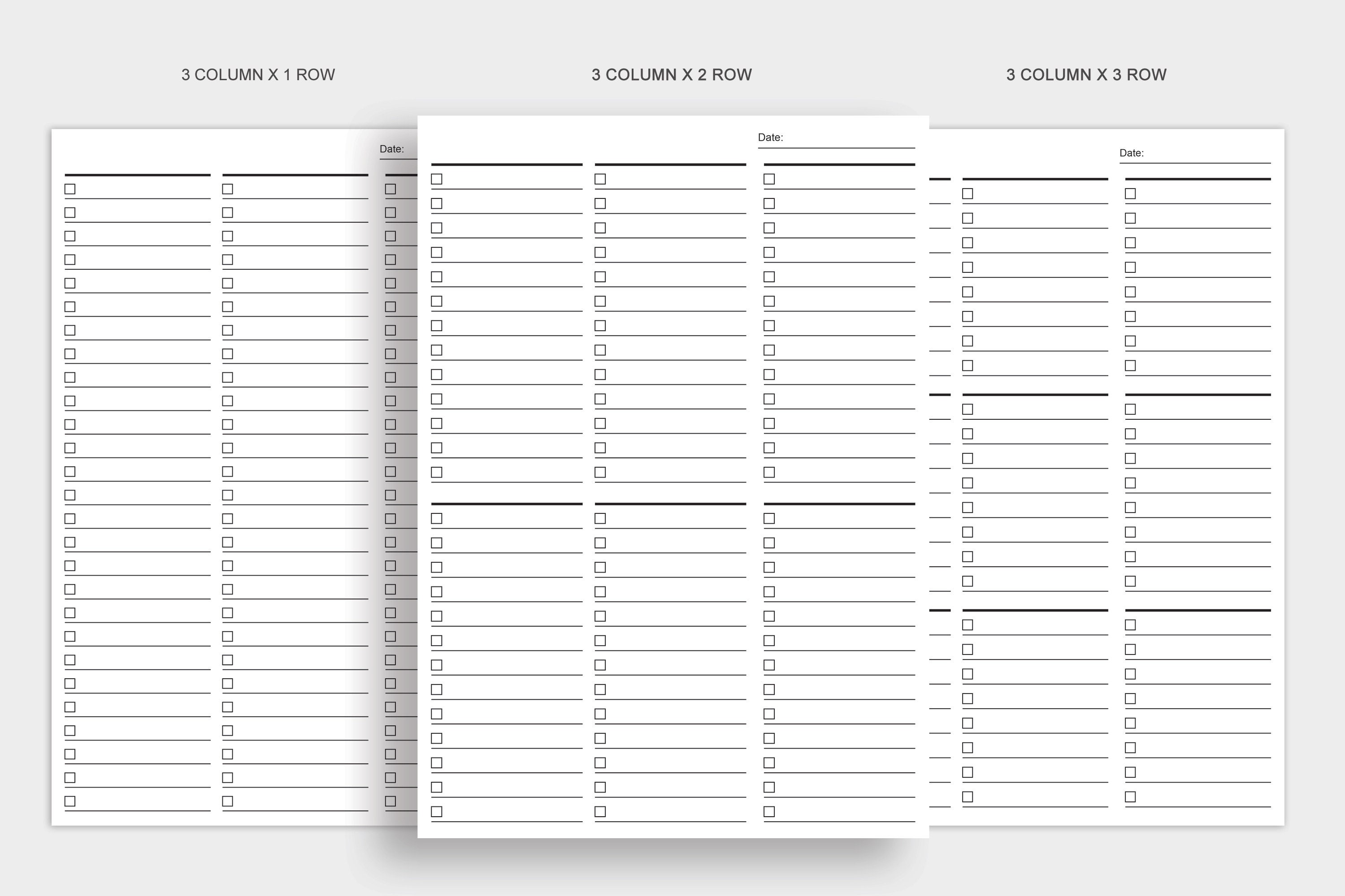 Blank Lists,to-do Lists,checklist,printable List Planner,essential ...
