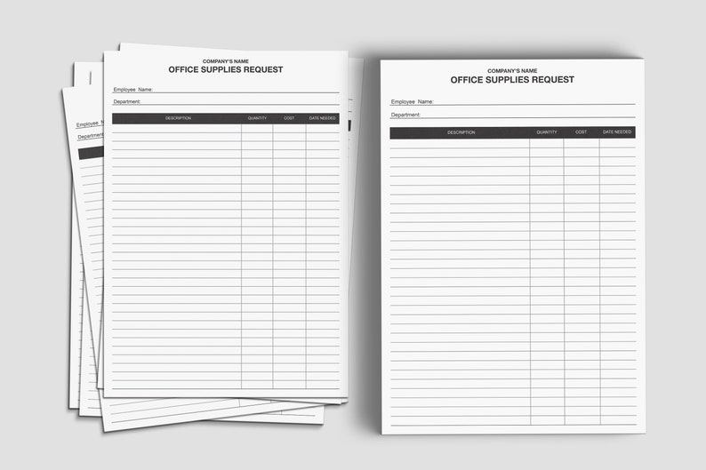 Office Supply Request Form,office Supply Inventory List,template for ...