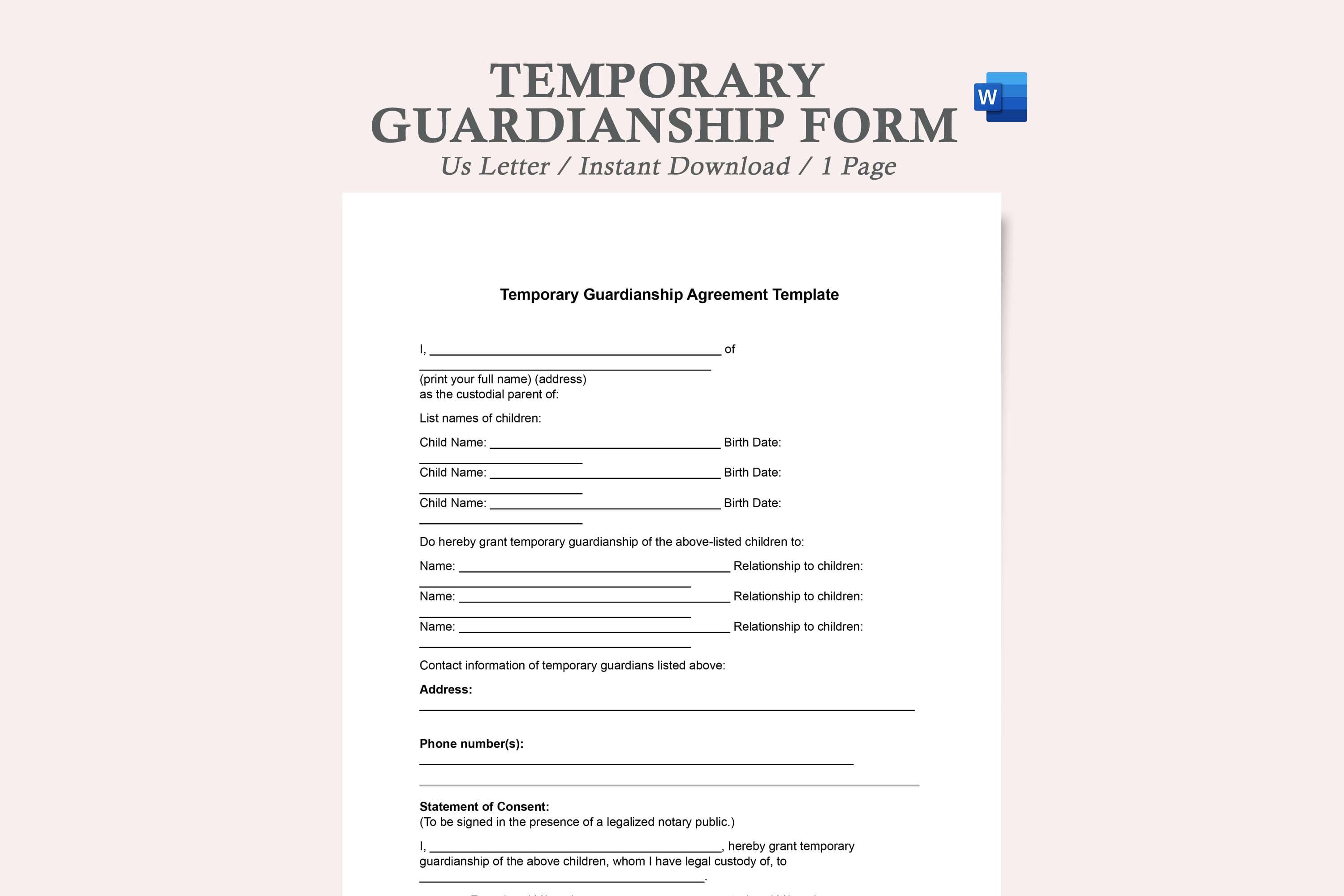 Temporary child custody discount