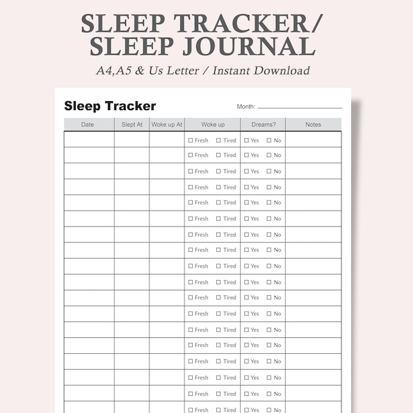 Sleep log,sleep chart,sleep journal,sleep planner,sleep diary template,adult sleep chart,nap timing chart,printable sleep log