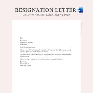 plantilla de carta de renuncia, carta de renuncia, plantilla de carta de renuncia word