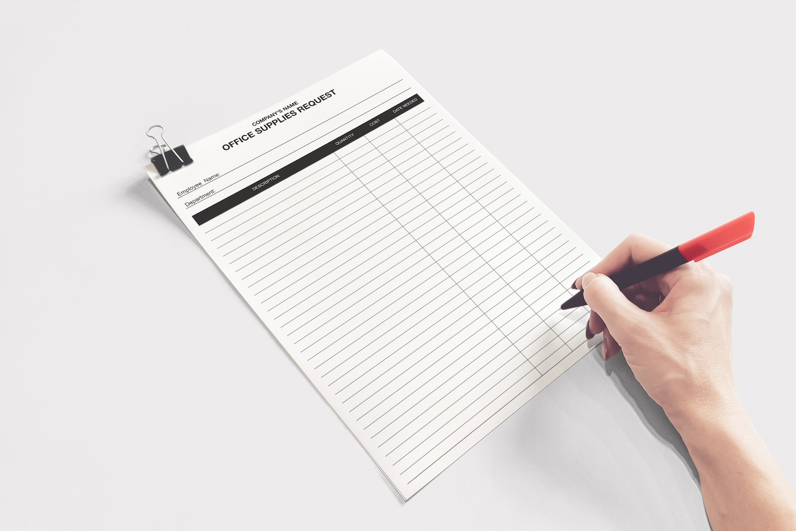 Office Supplies Request Expense ReportBusiness FormsExpense Etsy