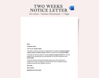 two weeks notice letter,two weeks notice template,2 week notice letter template word,2 week notice letter,two week notice letter template