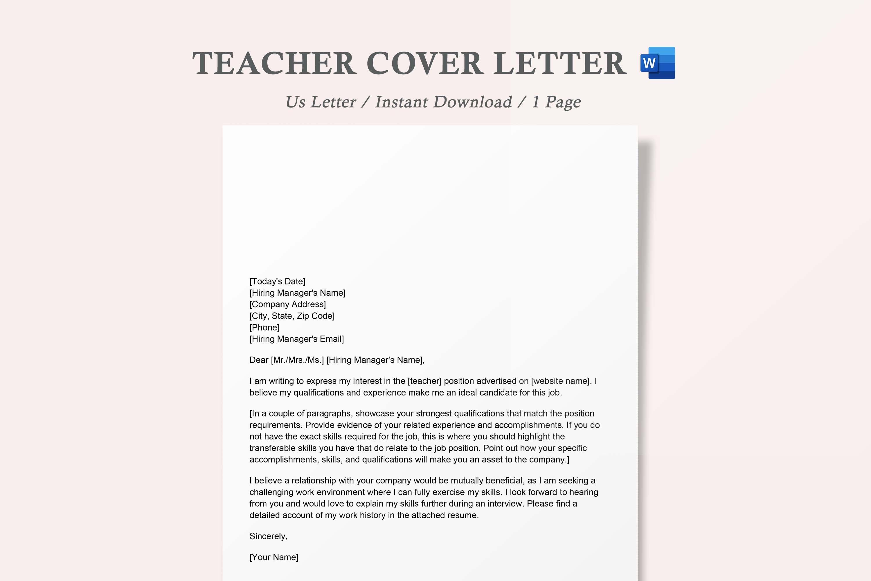 Teacher Aide Cover Letter Examples by ResumeMentor.com - Professional Cover  Letters - Generate Cover Letter with AI, image size:3000x2000