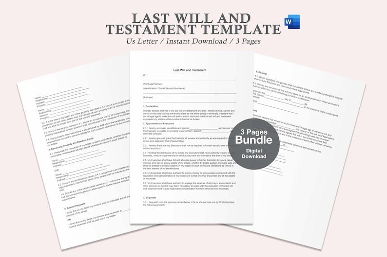 Last Designation Examples Last Will and Testament Forms,last Will and Testament Pdf,last Will and ...