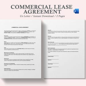commercial lease agreement,commercial rental lease agreement,commercial lease agreement template,commercial lease template