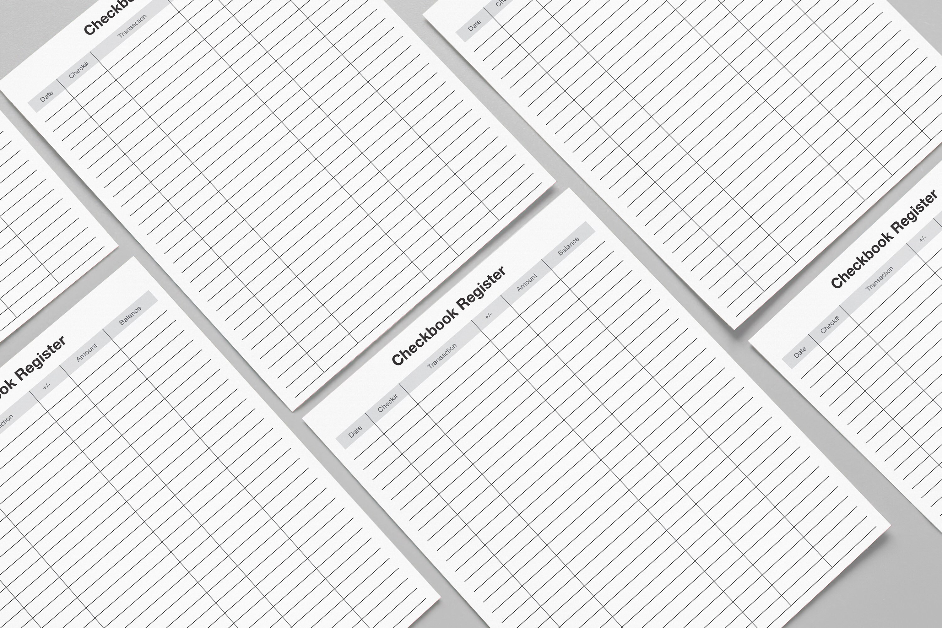 Printable Checkbook Registercheckbook Trackercheck Etsy