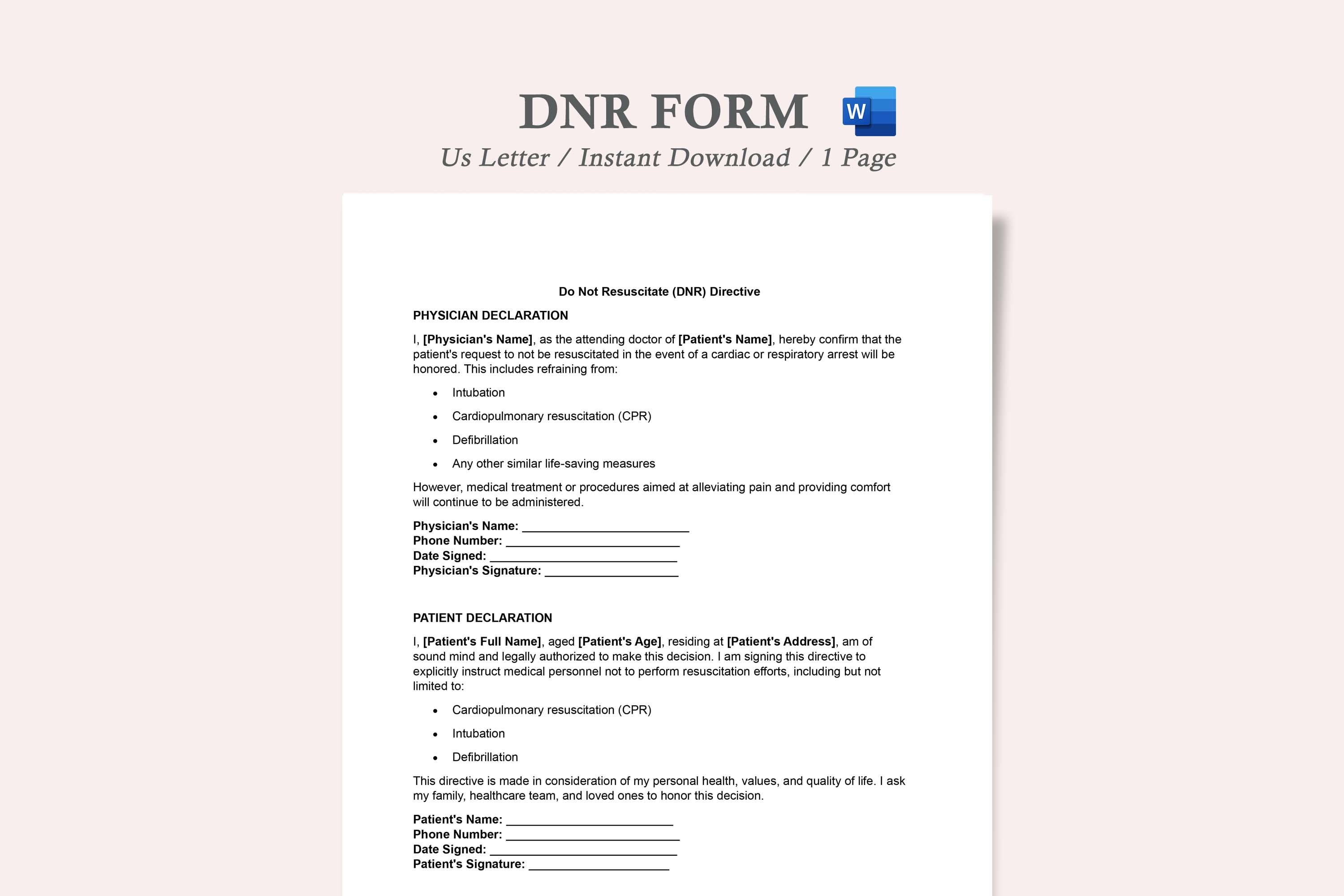Dnar Form.pdf Dnr Form,dnr Form Pdf,dnr Document,dnr Template,printable Dnr Form,dnr ...