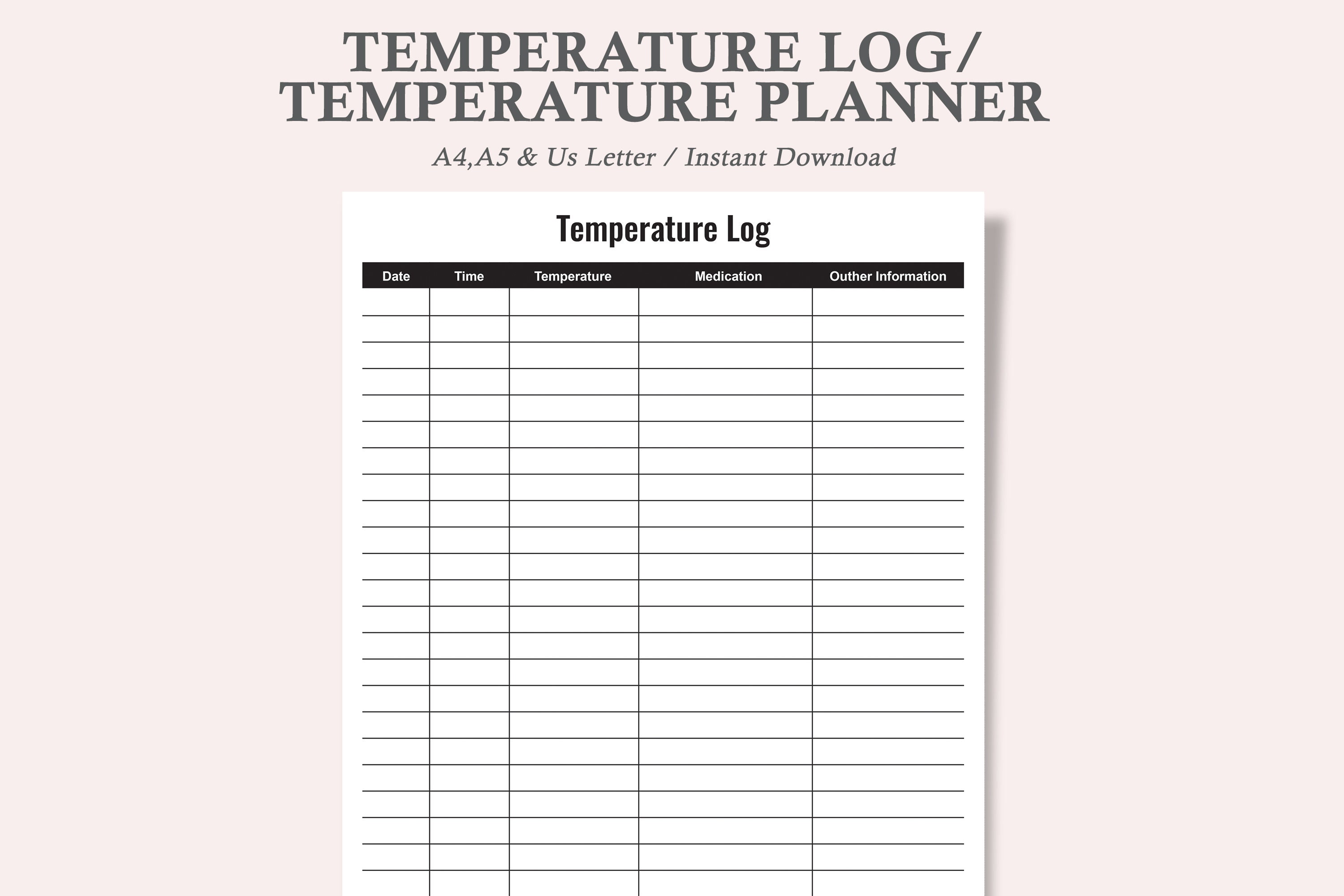 Temperature Log,temperature Planner,medication Tracker,medication